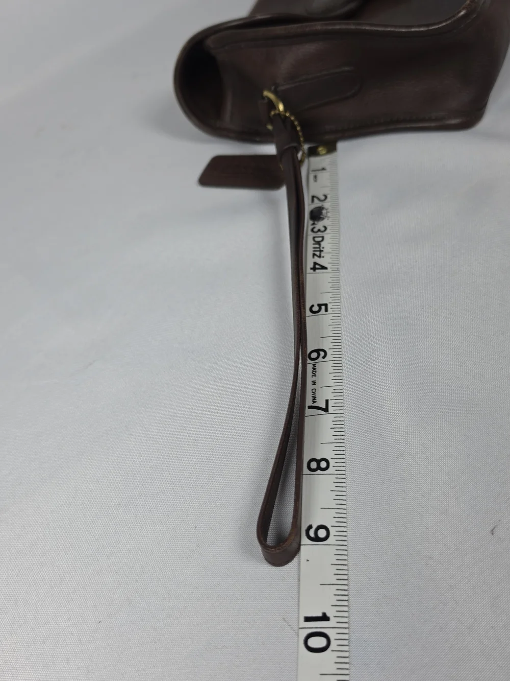 COACH Vintage Brown Leather Men’s Turnlock Clutch Wristlet Bag 9971 USA M OS